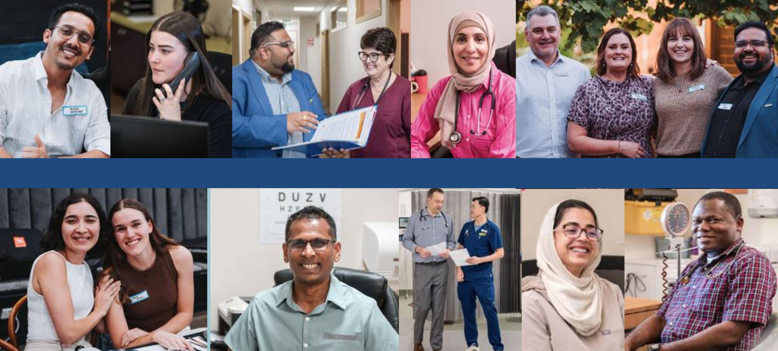 A variety of healthcare professionals working in the Loddon-Mallee area.