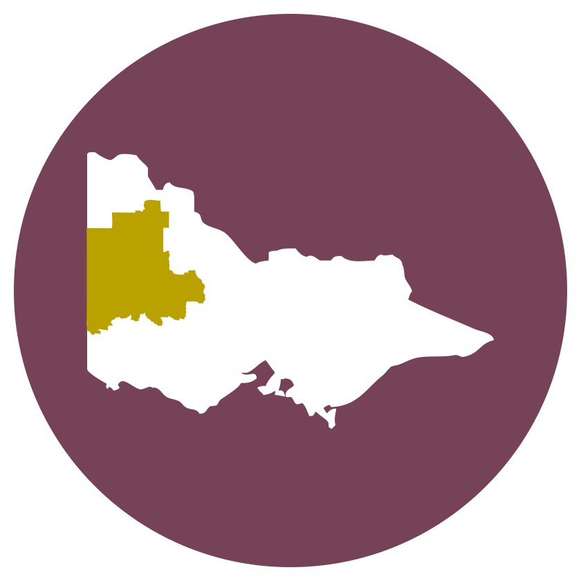 map of Victoria with region outlined